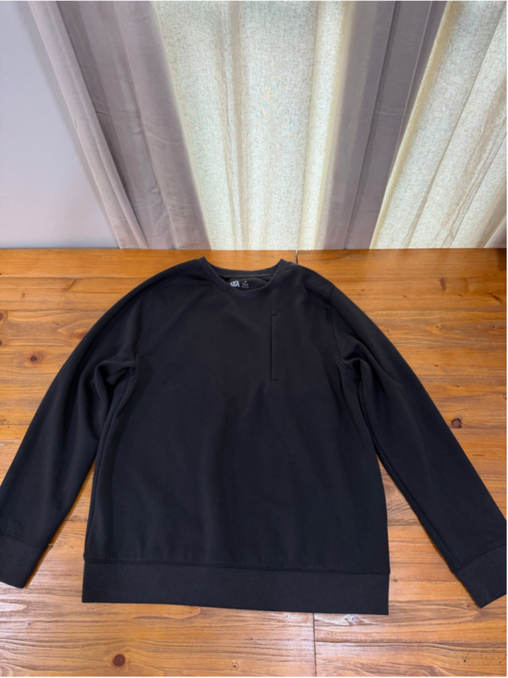YoungLA Black Crewneck Sweatshirt Hidden Zip Pocket Men’s Medium YLA